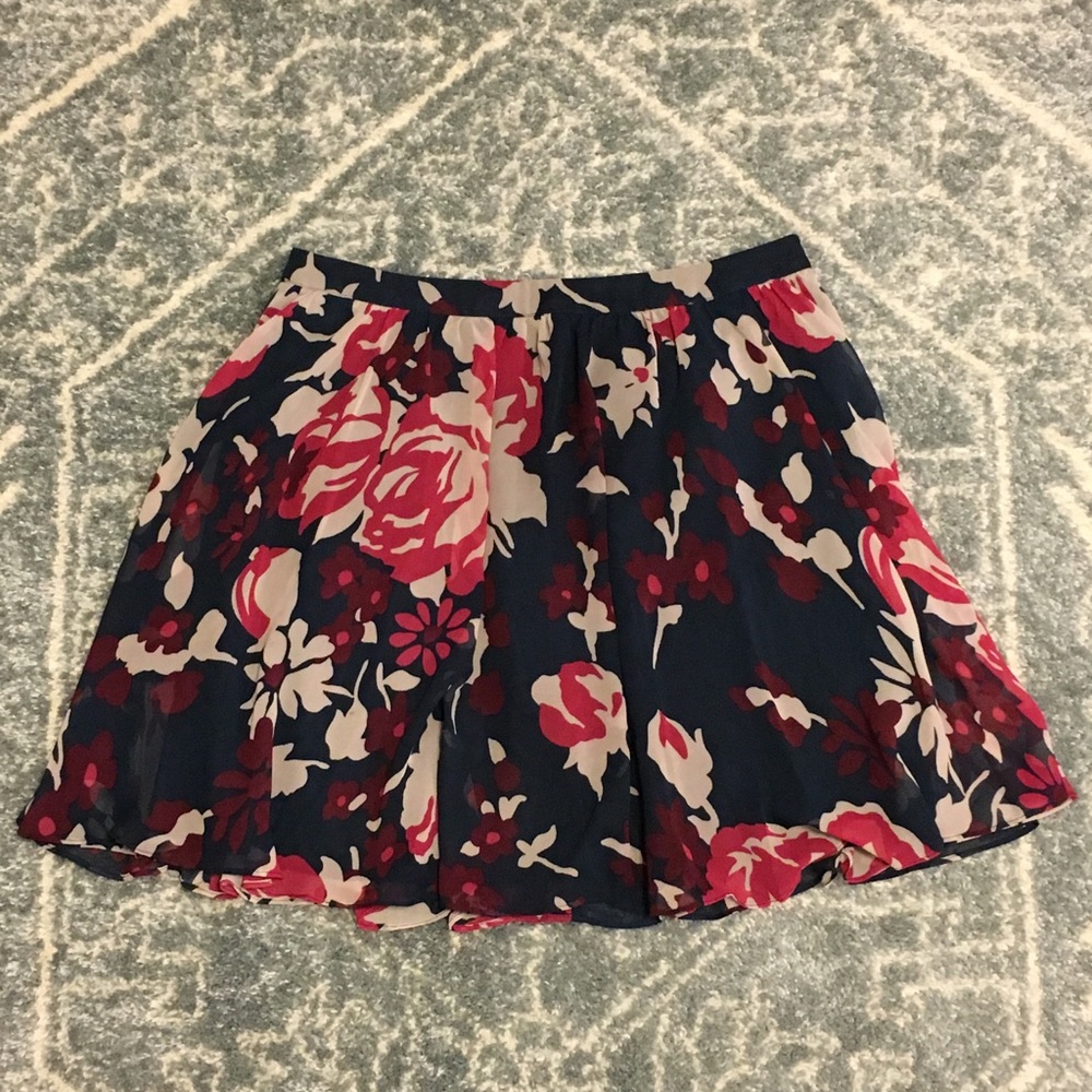 Floral Print Skirt